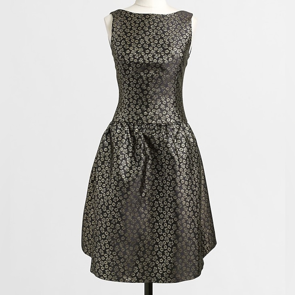 J Crew Elegant Navy Blue Dress - Picture 3 of 8
